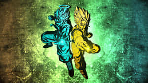 Gogeta And Vegito Prepare For Battle Wallpaper