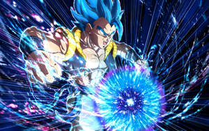 Gogeta Blue Unleashes His Power Wallpaper