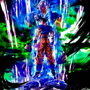 Gogeta Glowing Blue Power Wallpaper