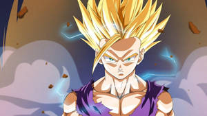 Gohan Super Saiyan 2 Attack Ready Wallpaper