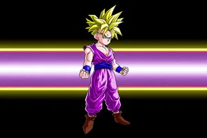 Gohan Super Saiyan 2 Digital Fanart Wallpaper