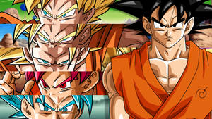 Goku Battles Super Saiyan God On Planet Namek Wallpaper