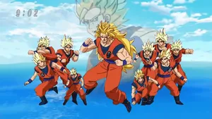 Goku Battles The Evil Majin Buu In The Climax Of The