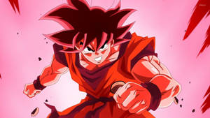 Goku Harnessing His Power Wallpaper