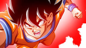 Goku Unleashes An Epic Attack Wallpaper