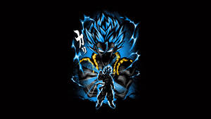 Goku Using His Super Sayain Powers Against His Enemies. Wallpaper