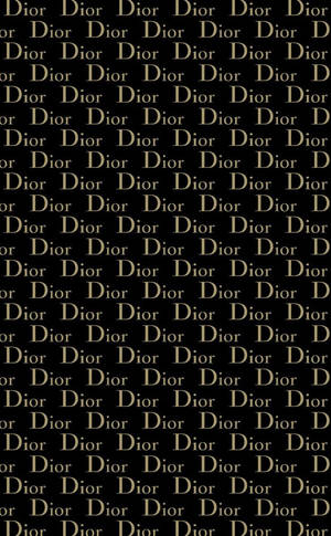 Gold And Black Dior Phone Wallpaper