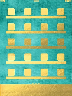 Gold And Teal Ipad Mini Wallpaper