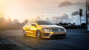 Gold Cars Volkswagen Cc Wallpaper