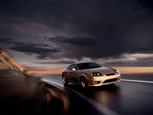 Gold Hyundai Car Wallpaper