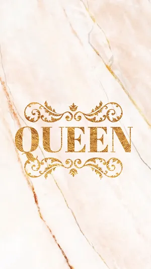 Gold Queen Girly Wallpaper