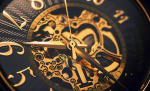 Gold Watch Interior Close Up Wallpaper