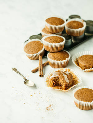 Golden Brown Muffins Wallpaper