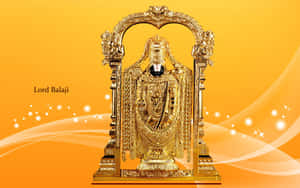 Golden_ Lord_ Balaji_ Statue Wallpaper