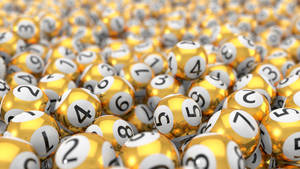 Golden Lottery Balls Wallpaper