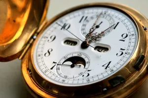 Golden Mechanical Pocket Watch Wallpaper