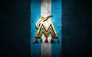 Golden Miami Marlins Logo Wallpaper
