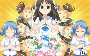 Golden Nichijou Ensemble Wallpaper