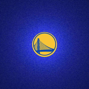 Golden State Warriors Logo In Pixelated Backdrop Wallpaper