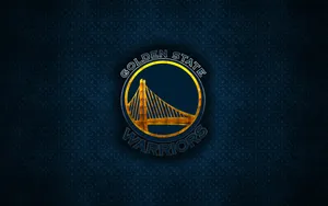 Golden State Warriors Logo On Dark Metal Wallpaper