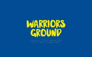 Golden State Warriors Simple Poster Wallpaper