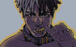 Golden Teeth Xxxtentacion Anime Cartoon Wallpaper