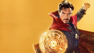 Golden Yellow Superhero Doctor Strange Wallpaper