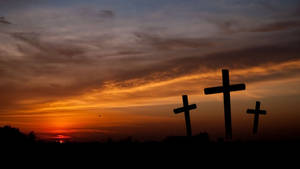 Good Friday Holy Sunset Wallpaper