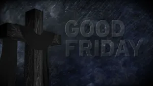 Good Friday In Black Wallpaper
