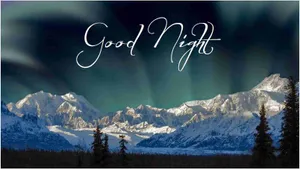 Good Night Snowy Vista Wallpaper