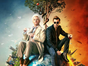 Good Omens Fab Fanart Wallpaper