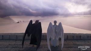 Good Omens Simple Poster Art Wallpaper