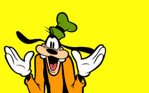 Goofy Shrugging And Smiling Wallpaper