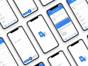 Google Translate On Multiple Smartphones Wallpaper