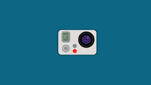 Gopro Minimalistic Digital Drawing Wallpaper