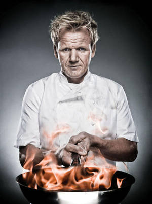 Gordon Ramsay Fiery Pan Wallpaper