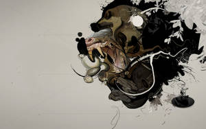 Gorilla Abstract Art Wallpaper