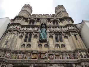 Gothic Christ Church Gate Of Canterbury Cathedral Wallpaper