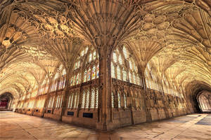 Gothic Gloucester Cathedral England Wallpaper