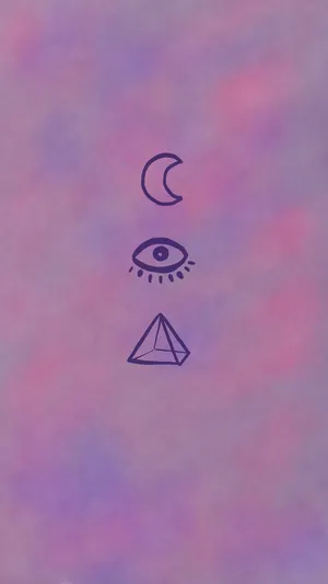 Gothic Pastel Pyramid Wallpaper