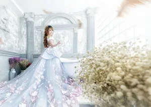 Graceful Bride On Her Special Day Wallpaper