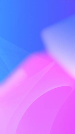 Graceful Interplay Of Pink And Blue Shapes Wallpaper