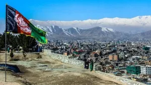 Graceful Sunset Over Kabul City Wallpaper