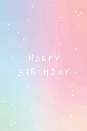 Gradient Pink Birthday Wallpaper