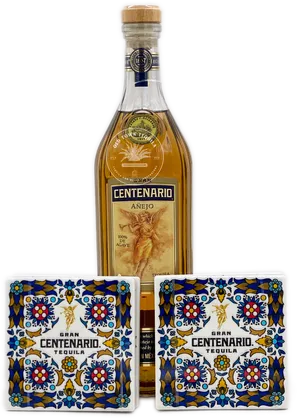 Grand Centenario Tequila Añejo With Ceramic Tile Coaster Wallpaper