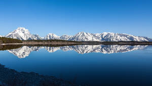 Grand Teton National Park Perfect Reflection Wallpaper