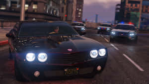 Grand Theft Auto 5 Night Street Scene Wallpaper