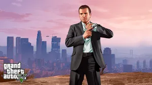 Grand Theft Auto 5 On Iphone Wallpaper