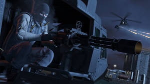 Grand Theft Auto V Helicopter Machine Gun Wallpaper