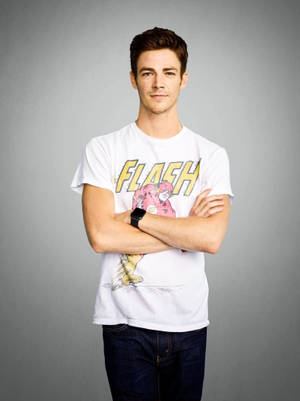 Grant Gustin The Flash Merchandise Wallpaper